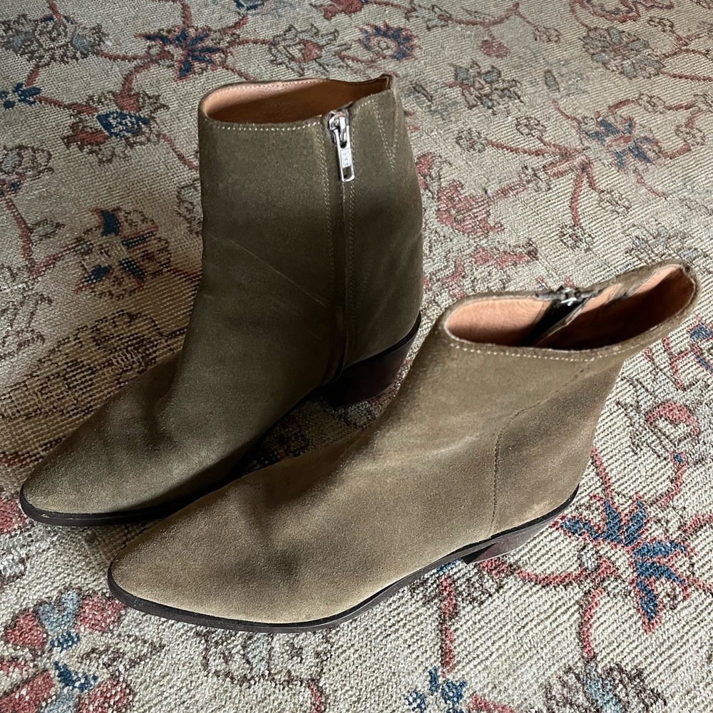 Madewell suede booties